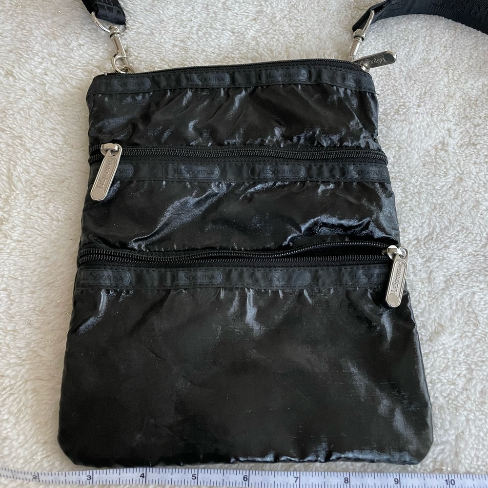 LeSportsac black nylon cross body.